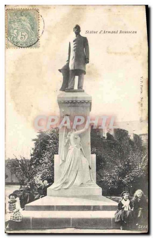  Vintage Postcard Statue of Armand Rousseau