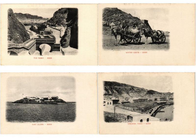 ADEN YEMEN 16 Vintage Postcards with BETTER Mostly pre-1920