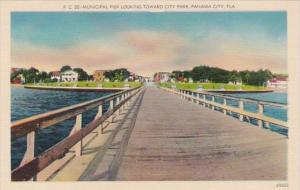 Florida Panama City Municipal Pier Looking Toward City Park