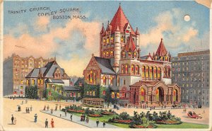 Trinity Church, Copley Square Boston, Massacusetts, USA Hold to Light 1918 li...