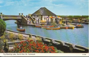 Norfolk Postcard - The Boating Lake - North End -  Great Yarmouth - Ref 4767A