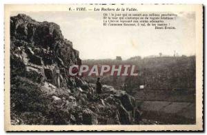 Old Postcard Vire Les Rochers De La Vallee
