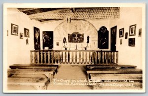 RPPC  Old San Diego  California  Ramona's Marriage Place  Postcard