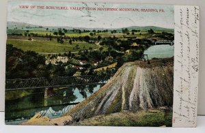 Reading Pa View Schuylkill Valley From Neversink Mt 1906 Steelton Pa Postcard E3