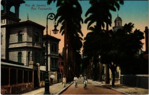 PC CPA BRAZIL, RIO DE JANEIRO, RUA PAYSSANDU, VINTAGE POSTCARD (b11310)