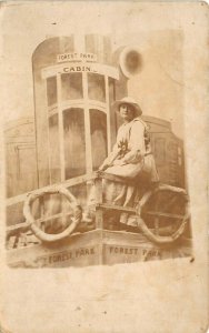 Forest Park Ohio c1910 RPPC Real Photo Postcard Studio Portrait Hamilton County