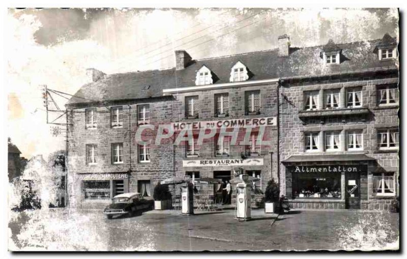 Old Postcard The Hotel du Commerce Ploeuc