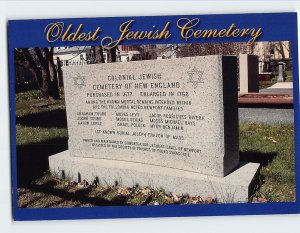 Postcard Oldest Jewish Cemetery Newport Rhode Island USA