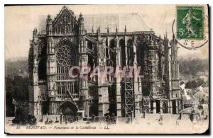 Old Postcard Panorama of Beauvais Cathedral
