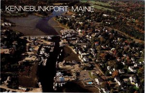 Postcard AERIAL VIEW SCENE Kennebunkport Maine ME AO3566