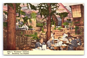 Clifton's Brookdale Cafeteria Broadway Los Angeles California Postcard
