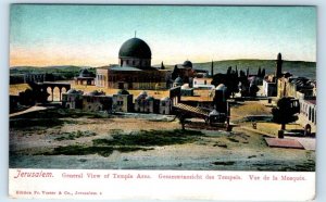 JERUSALEM General View of Temple Area ISRAEL Postcard