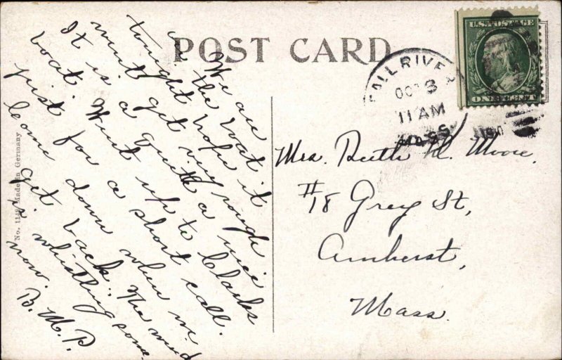 Steamer Steamship Commonwealth Interior Renaissance Caf c1910 Postcard