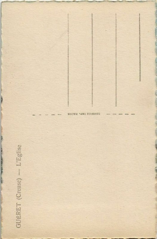 CPA Gueret L'Eglise FRANCE (1050351)