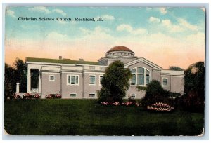 Rockford Illinois IL Postcard Christian Science Church Building Exterior 1916
