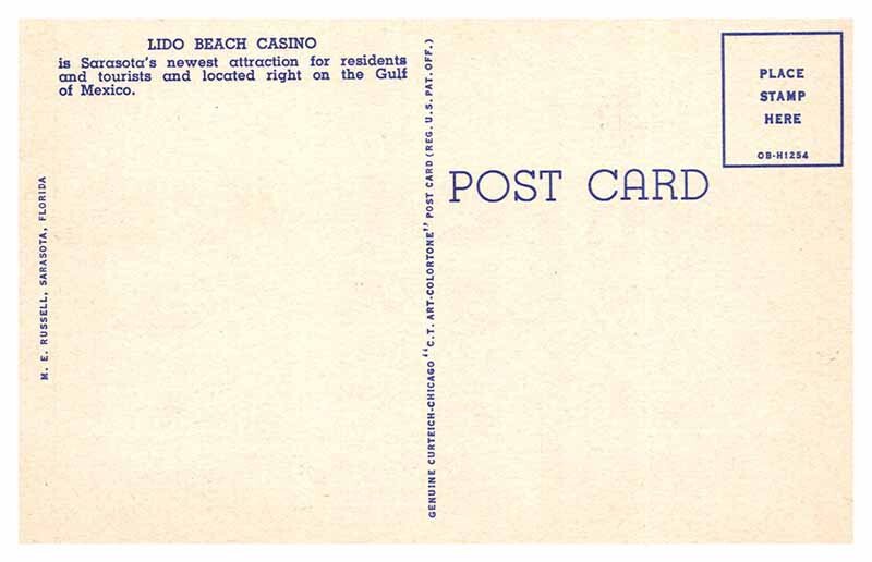 Postcard SWIMMING POOL SCENE Sarasota Florida FL AR6177