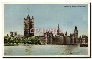 Old Postcard Houses of Parliament London