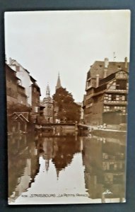 Mint Vintage France Strasbourg La Petite France Real Photo Postcard