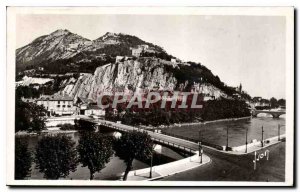 Postcard Grenoble Isere Old Bridge France