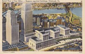 Post Office, Koppers and Gulf Buildings - Pittsburg PA, Pennsylvania - Linen