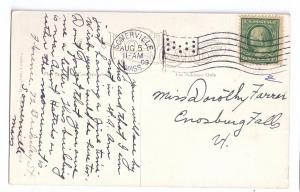 Somerville MA Soldiers Monument Civil War 1909 Flag Cancel