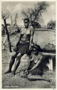 Dusky Beauties African Nude Unused light corner wear close to grade 1