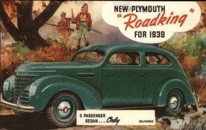 1939 Plymouth Roadking 5-Passenger Sedan Classic Car Hunting Ad Postcard