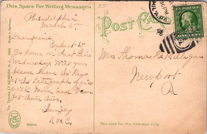 Llewellyn Park, West Orange NJ c1911 Vintage Postcard C49