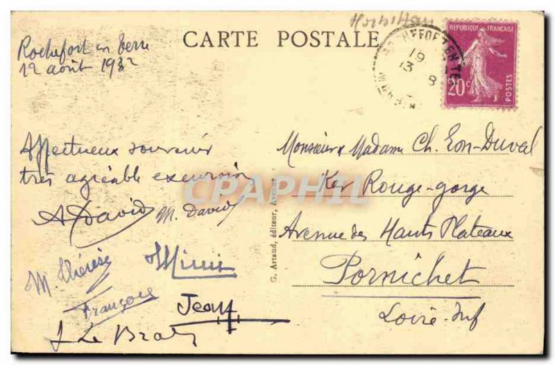 Old Postcard Rocherfort Land Old Hotellerie du Chateau