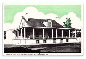 Postcard Home Of Jean Baptiste Valle (1785) Ste. Genevieve MO. Missouri