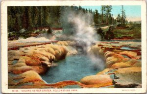 Yellowstone National Park Oblong Geyser Crater 1925