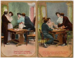 2 - Couples Playing Cards