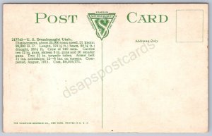 K44/ Ship Postcard c1910 U.S. Dreadnaught Battleship USS Utah U.S. Navy 84