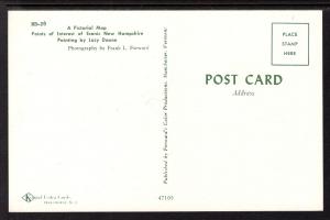 Greetings From New Hampshire,Map