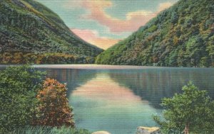 Vintage Postcard Profile Lake Great Stone Profile Franconia Notch New Hampshire