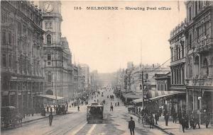 B86503 melbourne showing post office tram tramway   australia