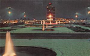 BG9751 fountain of liberty in international park new york airport usa