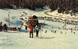 CLOUDCROFT, New Mexico NM   SKI CLOUDCROFT Slope~Skiers~Lodge~Cafe  Postcard