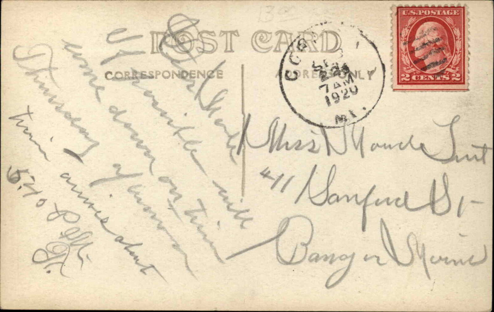 Corinna Maine ME Main St. c1915 Real Photo Postcard United States