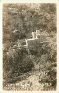 RPPC Postcard; Collings Castle, Summer Home, Turner Falls OK Unposted c1940