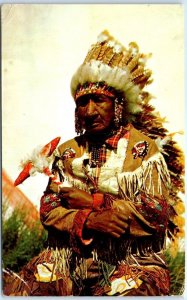 Postcard - Old Indian Chief