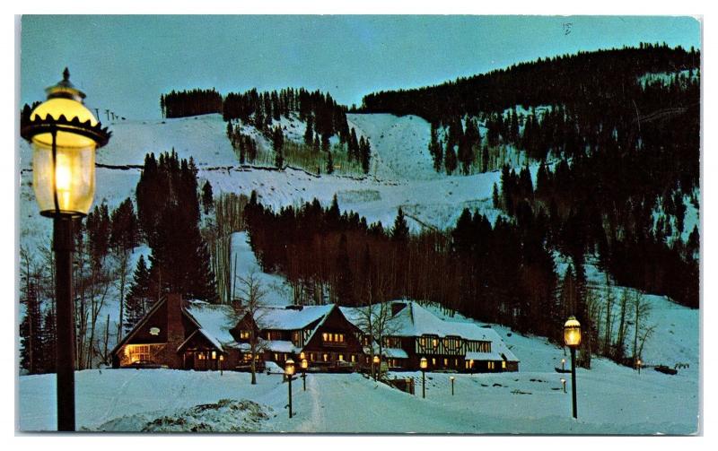 1964 Chateau Kirk, Aspen Highlands, CO Postcard