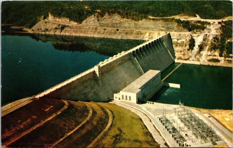 Wolf Creek Dam Lake Cumberland State Park Jamestown Kentucky KY Postcard VTG UNP 