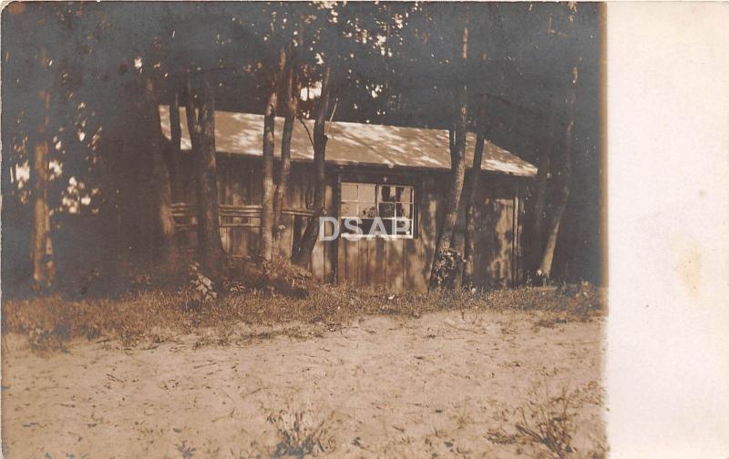 C13/ Rochester New York NY Real Photo RPPC Postcard 1912 Camp Cabin