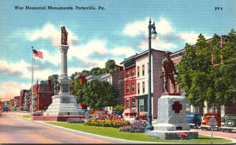 Pennsylvania Pottsville War Memorial Monuments