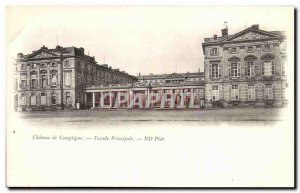 Old Postcard Chateau De Compiegne Main Facade