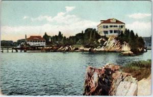 PROVIDENCE, Rhode Island RI   SQUANTUM CLUB  c1910s  Rotograph Postcard