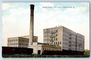 Cedar Rapids Iowa Postcard Pawnee Cereal Co Plant Building Exterior 1910 Vintage