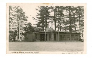 Canada -  ON, Muskoka.  Reliance Gas Station  & Cres-Mar Restaurant   RPPC