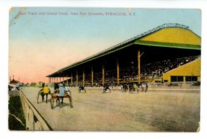 NY - Syracuse. State Fairgrounds, Race Track & Grandstand  (creases)